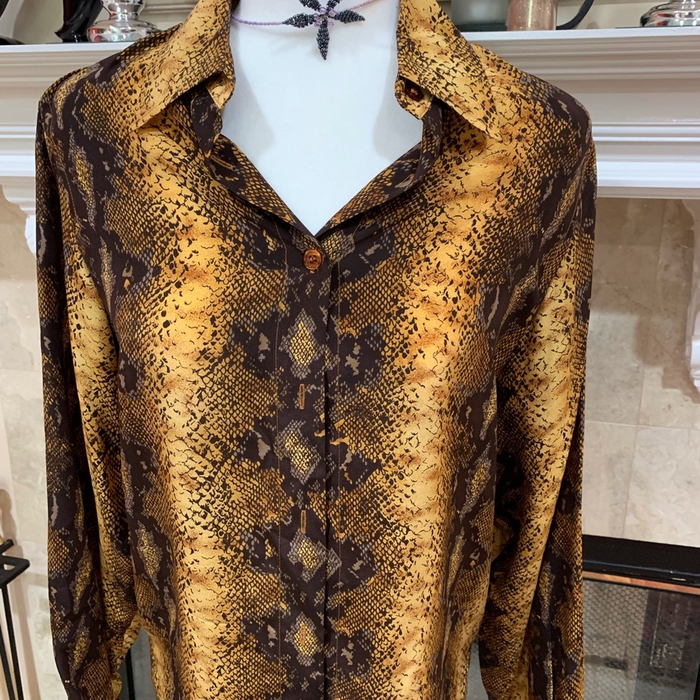 Votre nom 100% silk blouse, size small